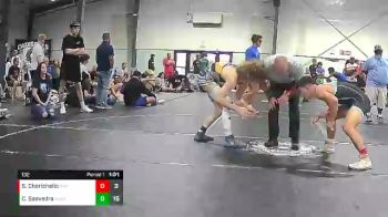 132 lbs Quarterfinals (8 Team) - Sam Cherichello, Reverence Wrestling Club vs Caid Saavedra, Palmetto State Wrestling Academy Gold
