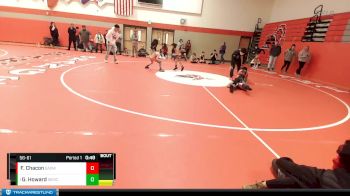 56-61 lbs Round 5 - George Howard, Salem Elite Mat Club vs Francisco Chacon, Sons And Daughters Wrestling C