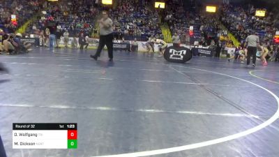 110 lbs Round Of 32 - Owen Wolfgang, Tri Valley vs Marcus Dickson, North East