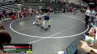 95 lbs Round 4 (6 Team) - Maddox Stultz, Indiana Blue vs Eli Anderson, South Dakota Lightning