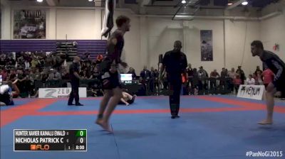 Hunter Ewald vs Nick Calvanese 2015 IBJJF Pan No-Gi Championships