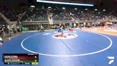 77 lbs Cons. Round 3 - Lucas Littrel, Camel Kids Wrestling vs Quaide Houchin, Greybull Basin Athletic Club