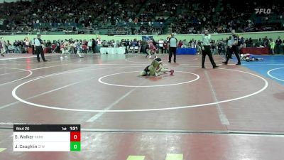 76 lbs Semifinal - Stevie Walker, Harrah vs Jayden Caughlin, Cleveland Tiger Wrestling