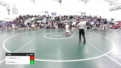113 lbs Quarterfinal - Jack Fletcher, East Haven vs Brian White, Avon