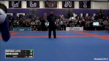 Matheus Lutes vs Mayid Kader 2015 IBJJF Pan No-Gi Championships