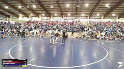 126 lbs Champ. Round 2 - Cole Borden, WA vs Matthew Orbeta, CA