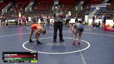 108 lbs Finals (8 Team) - Tatianna Castilla, Michigan Cobras vs Layne Martin, Rockford