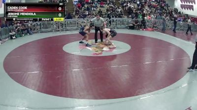 132 lbs Quarterfinal - Caden Cook, Faith Lutheran vs Jerome Mendiola, Cheyenne