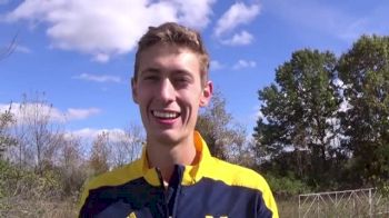 Mason Ferlic 13th, happy with Michigan men finishing 3rd at Wisconsin