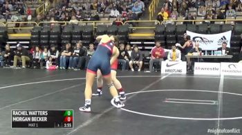 160lbs Match Rachel Watters (IA) vs. Morgan Becker (IL)