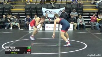 120lbs Match Max Murin (PA) vs. Brock Rathbun (IA)