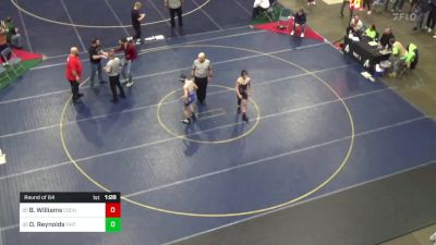 117 lbs Round Of 64 - Brayden Williams, Cochranton vs Dominic Reynolds, Faith Christian Academy