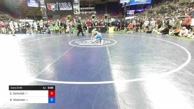 132 lbs Cons 8 #2 - Carter Schmidt, Montana vs Giosue Hickman, Arizona