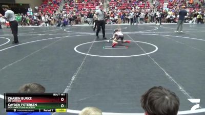 55 lbs Quarterfinal - Chasen Burke, STL Warrior vs Cayden Petersen, Lions Wrestling Academy