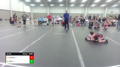 40-50 lbs Round 1 - Eliza Eberle, Wolfpack Wrestling Club vs Harper Brill, 84 Athletes