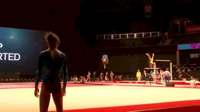 Romania, Diana Bulimar, FX - 2015 World Championships Podium Training