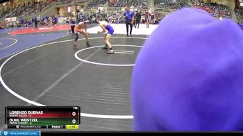 115 lbs Round 2 (4 Team) - Duke Wentzel, Crook County vs Lorenzo Duenas, Hidden Valley