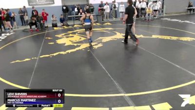 125 lbs Round 1 - Levi Shivers, Anchorage Youth Wrestling Academy vs Marcus Martinez, Mat-Su Matmen