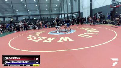 102 lbs Quarterfinal - Finley Ekerson, WA vs Julian (Gullien) Holguin, CA