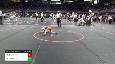 55 lbs Rd 5 - Consi Of 8 #2 - Graham Dyson, North Pocono vs Brock Collum, Northern Tioga