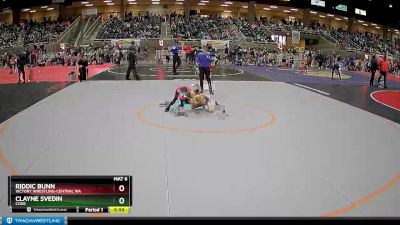 56 lbs Cons. Round 2 - Clayne Svedin, Cove vs Riddic Bunn, Victory Wrestling-Central WA