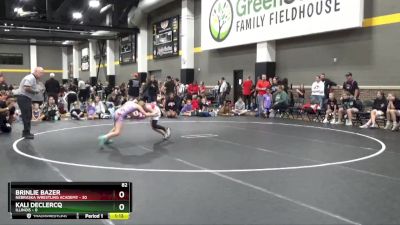 82 lbs Round 1 (4 Team) - Brinlie Bazer, Nebraska Wrestling Academy vs Kali Declercq, Illinois