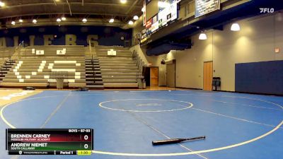 87-93 lbs Quarterfinal - Brennen Carney, Missouri Military Academy vs Andrew Niemet, South Callaway