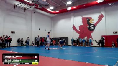 215 lbs Cons. Round 2 - Camden Williams, Whiteland High School vs Joseph Gutierrez, Lafayette Harrison