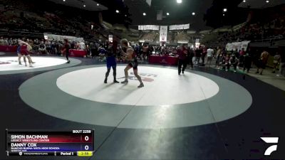 182 lbs Cons. Round 5 - Simon Bachman, Legacy Wrestling Center vs Danny Cox, Rancho Buena Vista High School Wrestling