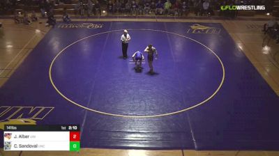 141 lbs Josh Alber, UNI vs Chris Sandoval, UNC