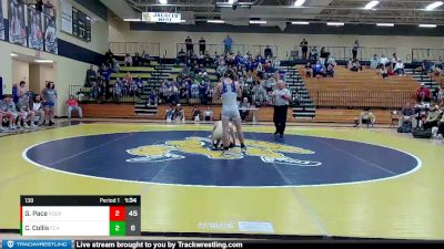 138 lbs Placement Matches (8 Team) - Garrett Pace, Rockmart vs Carson Collis, Fannin County HS