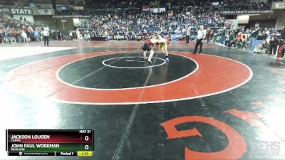 4A 190 lbs Quarterfinal - Jackson Lougen, Camas vs John Paul Workman, Richland