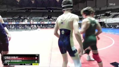 113 lbs Placement (16 Team) - Cyrus Hurley, Delaware Military Academy vs Aiden Dougherty, Cox