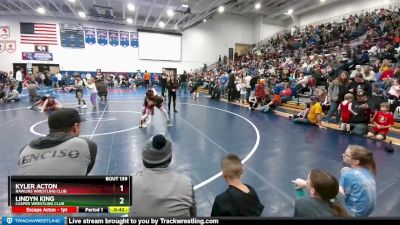 77 lbs Quarterfinal - Lindyn King, Casper Wrestling Club vs Kyler Acton, Rawlins Wrestling Club