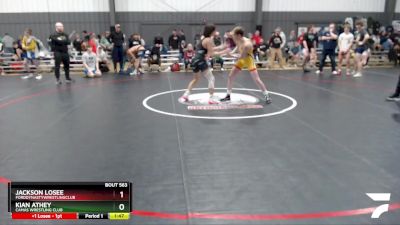 120 lbs Semifinal - Jackson Losee, FordDynastyWrestlingClub vs Kian Athey, Camas Wrestling Club