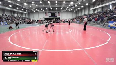 94 lbs Cons. Round 2 - Abby Hargarther, Midlakes vs Alyssa Earsing, Alexander