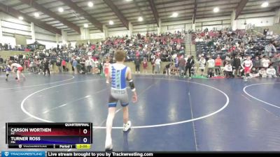 94 lbs Quarterfinal - Carson Worthen, MT vs Turner Ross, MN