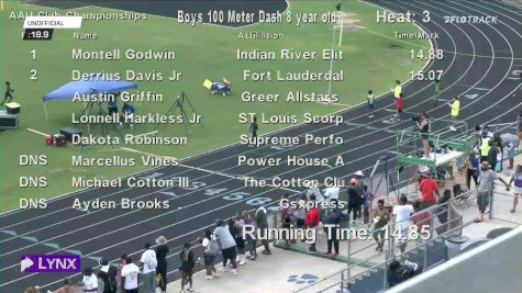 Youth Boys' 100m, Prelims 4 - Age 8