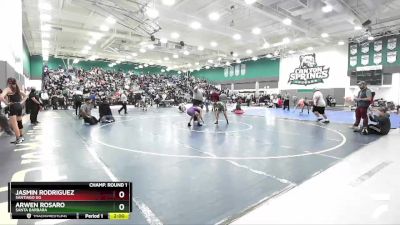 106 lbs Champ. Round 1 - Jasmin Rodriguez, Santiago GG vs Arwen Rosaro, Santa Barbara