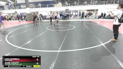 135 lbs Quarterfinal - Luca Schinelli, Chesapeake vs Zahir Catlett, Tallwood Wrestling Club