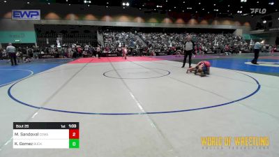 115 lbs Round Of 64 - Madden Sandoval, COWA vs Kruz Gomez, Buckaroo Wrestling