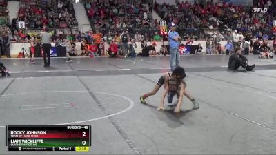 46 lbs Quarterfinal - Rocky Johnson, Team Of Hard Knox vs Liam Wickliffe, Olathe Raptor WC