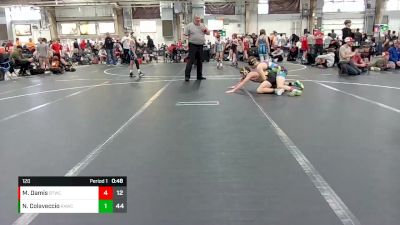 120 lbs Round 3 (8 Team) - Niko Colaveccio, Ranger WC vs Mason Damis, BTWC