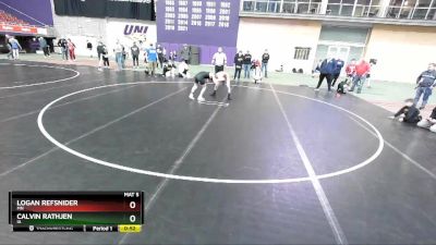 102 lbs Cons. Semi - Calvin Rathjen, IA vs Logan Refsnider, MN