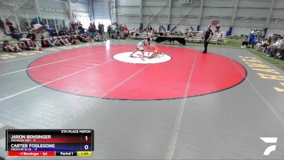 113 lbs Placement Matches (16 Team) - Jaron Bensinger, Michigan Red vs Carter Foglesong, Missouri Blue