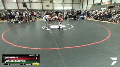 138 lbs Champ. Round 1 - Evan Warren, WA vs Leonardo Robertson, OR