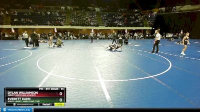 95 lbs Champ. Round 2 - Everett Kahn, North Liberty Wrestling Club vs Dylan Williamson, Sebolt Wrestling Academy