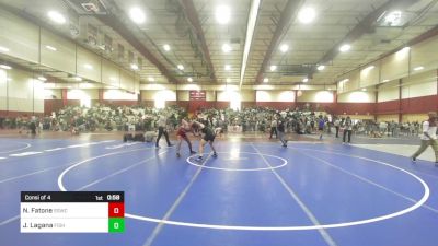 144 lbs Consi Of 4 - Nick Fatone, South Side Wrestling Club vs John Lagana, Fisheye