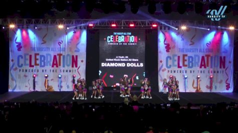 United Rock Nation All Stars - DIAMOND DOLLS [2024 L1 Youth - D2 Day 1] 2024 The Varsity All-Star CELEBRATION