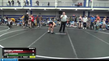 130 lbs Round 3 (8 Team) - Brayden Lombreglia, Iron Horse vs Liam Hagerman, 4M